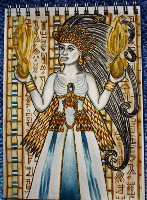 Inanna Sumerian Goddess By Sapphiresphinx On Deviantart Sumerian Ancient Goddesses Goddess Art