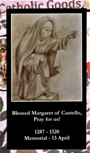 Blessed Margaret Of Castello Bio 2 X 3 12 Heavy Paperstock Holy