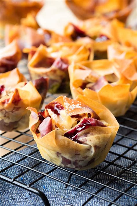 Fill with chicken salad, or taco meat, or. phyllo dough breakfast pastries