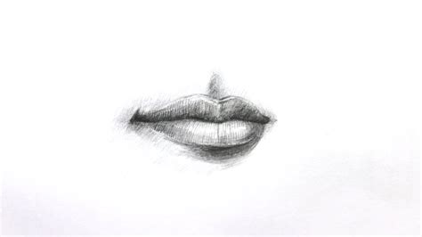 Pencil Sketch Of Human Body Parts Lips Youtube