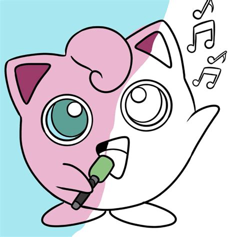 Jigglypuff Coloring Page Busy Shark
