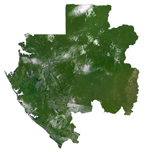 Gabon Map Cities And Roads GIS Geography