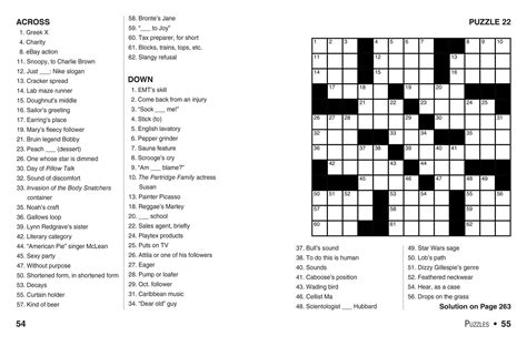 Easy Printable Crossword Puzzles For Seniors Easy Printable Crossword
