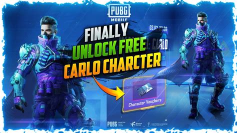 Finally Unlock Free Carlo Character In Pubg Mobile New Carlo