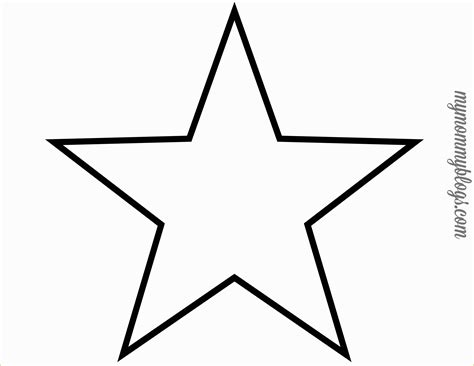 Free Printable Star Template Of 8 Inch Star Pattern Use The Printable