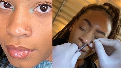 Double Nose Piercing Vlog Shawn Pierce Master Piercer Youtube