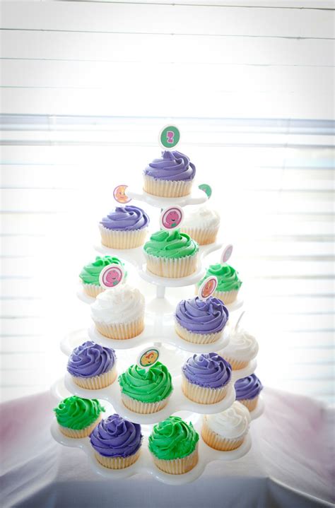 Maybe you would like to learn more about one of these? Barney cupcakes | Barney birthday, Barney birthday party ...