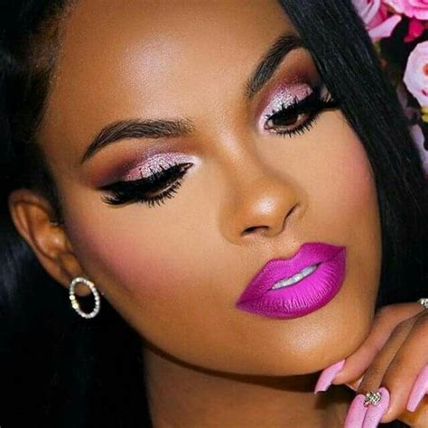 Pin By James Moore On Beautiful Faces Pink Makeup Pink Lipstick Makeup Fuschia Lipstick