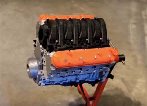 3d Print Your Own Chevrolet Camaro Ls3 V8 Engine