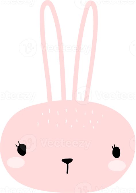 Cute Rabbit Head Cartoon Element 12001972 Png