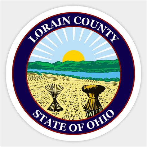 Seal Of Lorain County Ohio Usa City Sticker Teepublic