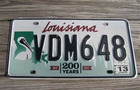 Louisiana License Plate Russiannsa