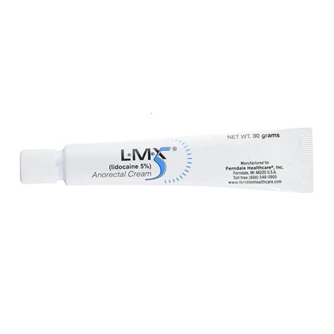 Lmx 5 Lidocaine 5 Anorectal Cream 30 Gms