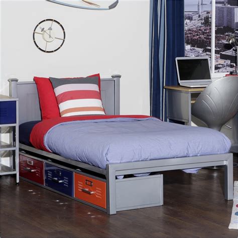 A unique way to organize your home, bedroom, or anything in between, these home lockers are built to last and ready to help you get organized. + Elite Products Twin Metal Locker Storage Bed in Silver ...