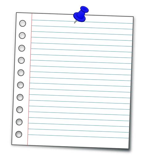 Ruled Paper Notebook Paper Clip Clip Art Paper Notes Dialog Png