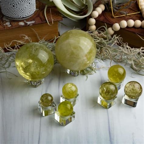 Citrine Spheres The Crystal Apothecary Co
