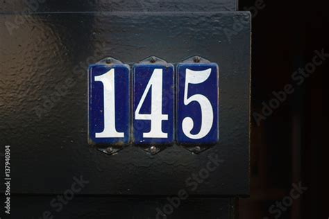 Number 145 Foto De Stock Adobe Stock