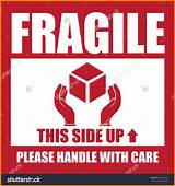 This Side Up Fragile Label Photos