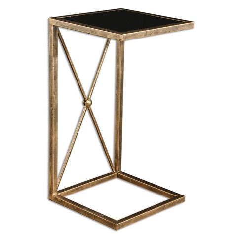 Uttermost Accent Furniture Occasional Tables 25014 Zafina Gold Side