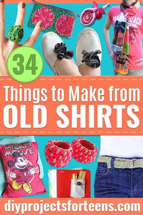 34 Things To Make From Old T Shirts Diy Shirt Diy Clothes Refashion
