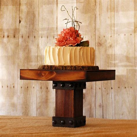 One Rustic Timber Style Cake Stand By Roxyheartvintage On Etsy