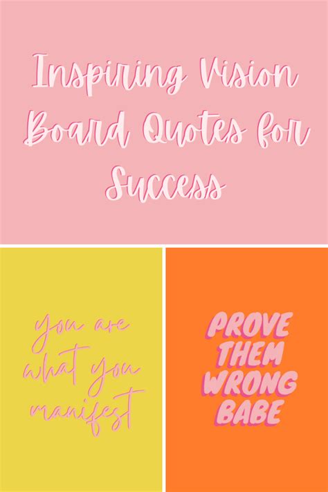 53 Vision Board Quotes For Inspiring Success Darling Quote