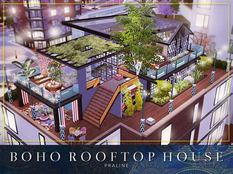 The Sims Resource Boho Rooftop House