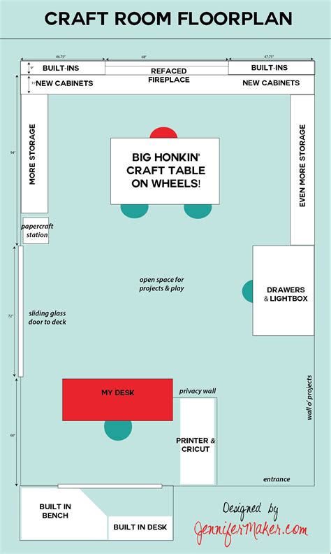 Craft Room Layout Plans