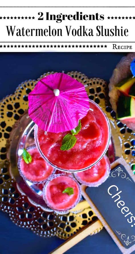 Two of our favorite unexpected garnishes are fresh sage leaves—which add a savory butteriness to the clean vodka—and cucumbers, which add more and. Best Ever-2 Ingredients Watermelon Vodka Slushie #MemorialDay