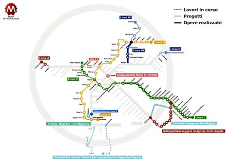 Rome Metro Map Line C Map Of World