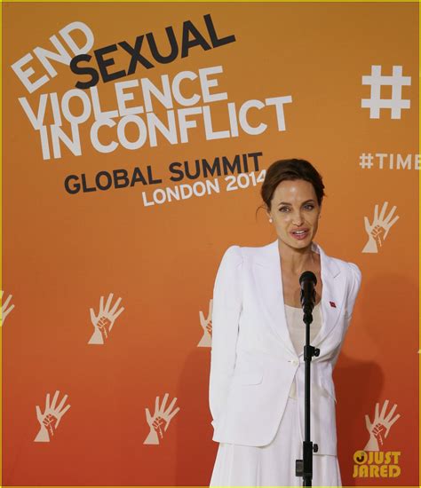 Angelina Jolie Calls For An End To Sexual Violence In Conflict Alongside Foreign Secretary
