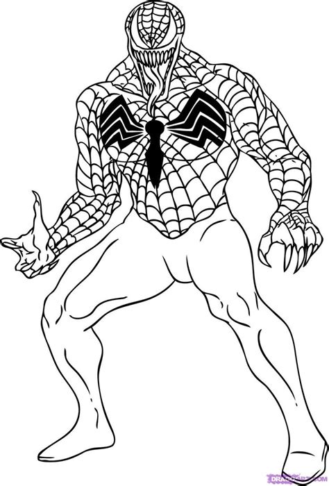 Spiderman in comic book amazing fantasy. venom coloring pages | Superheroes para colorear, Dibujos ...