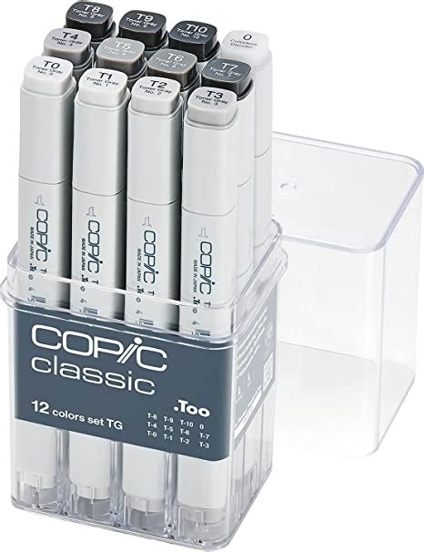 Copic Markers 12 Piece Toner Gray Set Everything Else