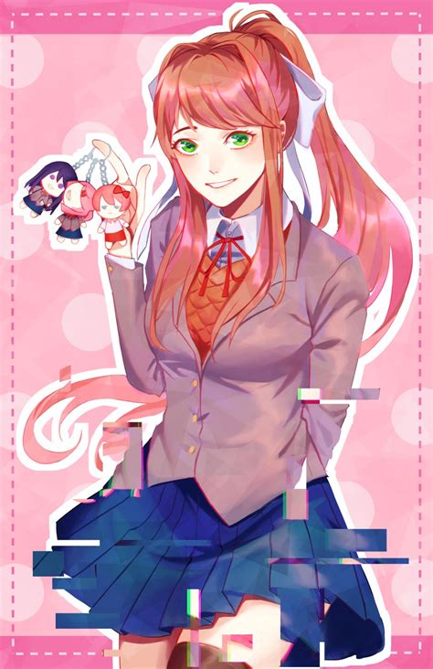 Monika Yuri Natsuki And Sayori Doki Doki Literature Club Drawn By