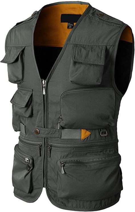 H2h Men Casual Work Utility Hunting Travels Sports Vest With Multiple