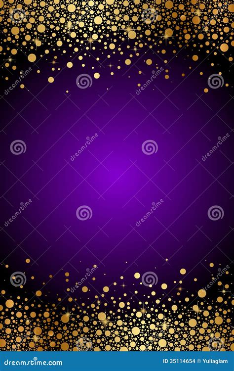 Purple And Gold Luxury Background Stock Vector Illustration Of
