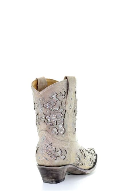 Corral Glitter Inlay And Crystals Womens Western Boot A3550 Chucks Boots