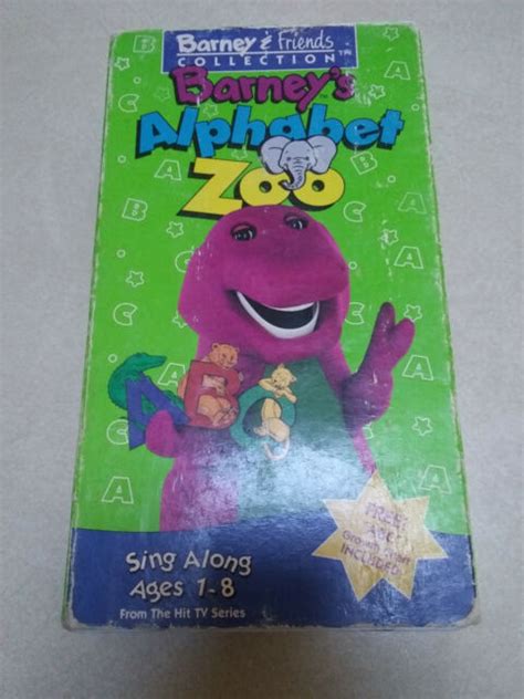 Barney Barneys Alphabet Zoo Vhs 1994 For Sale Online Ebay