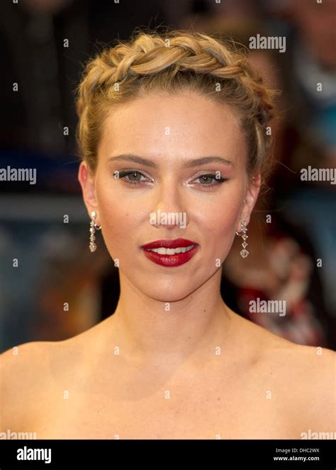 Scarlett Johansson Marvel Avengers Assemble European Premiere Held At
