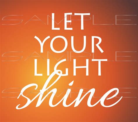 Let Your Light Shine Printable Pdf And Svg Cut File Etsy