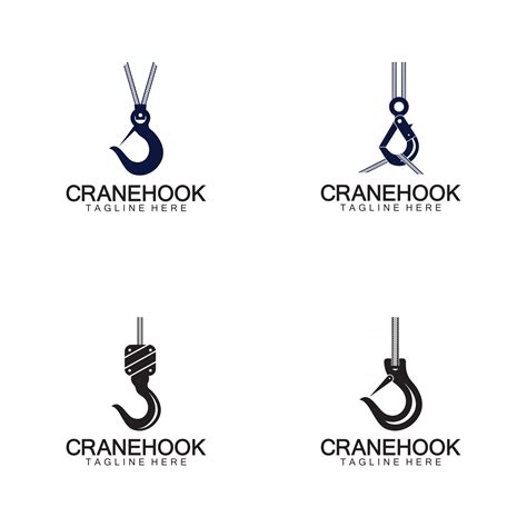 Crane Hook Logo Icon Vector Illustration Design Template 2532911 Vector