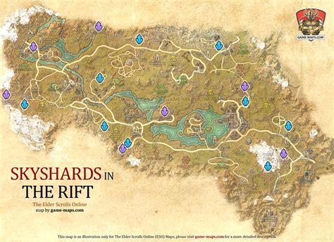 The Rift Skyshards Location Map The Elder Scrolls Online Eso