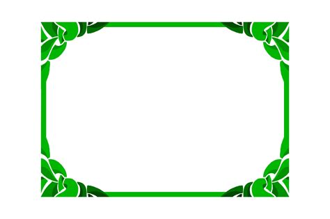 Green Ornament Frame Border Graphic By Arsa Adjie · Creative Fabrica