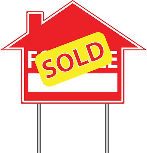 Realtor With Sold Sign Illustrations Royalty Free Vector Graphics