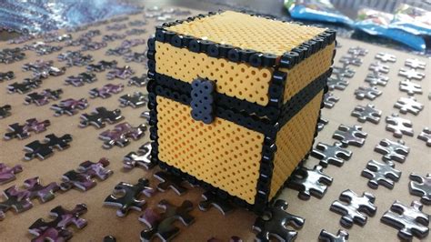 Perler Bead Chest · How To Make A Pegboard Bead Box · Other On Cut Out