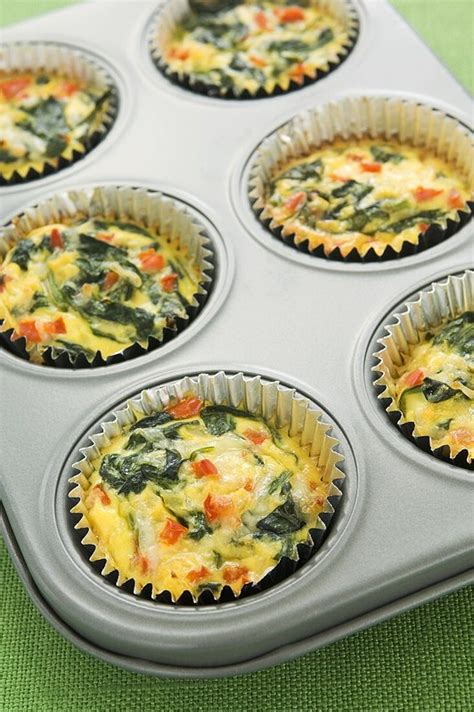 Mini Spinach Quiches In Muffin Cups In License Images 680444
