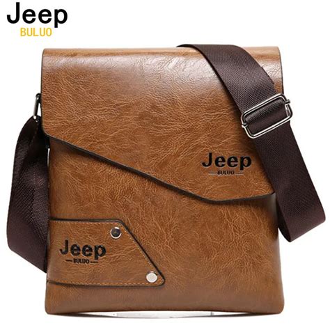 Buy Jeep Leather Bag Men Messenger Bags Mens