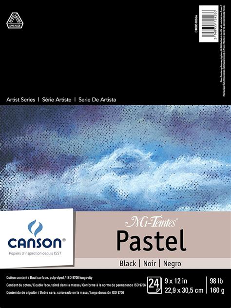Canson Mi Teintes Pastel Paper Pad Dual Sided Textures For Pastels