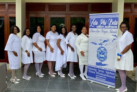 Look for us on campus wearing white and blue. Zeta Phi Beta Sorority Charters Graduate Chapter in BVI ...