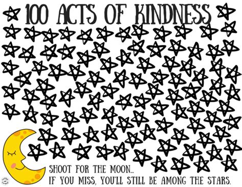 How To Encourage Kindness With This 100 Acts Of Kindness